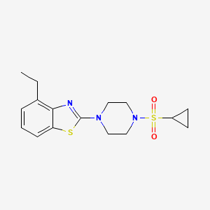 2-[4-(Cyclopropanesulfonyl)piperazin-1-yl]-4-ethyl-1,3-benzothiazole