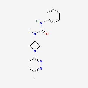 3-Methyl-3-[1-(6-methylpyridazin-3-yl)azetidin-3-yl]-1-phenylurea