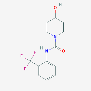 4-hydroxy-N-[2-(trifluoromethyl)phenyl]piperidine-1-carboxamide