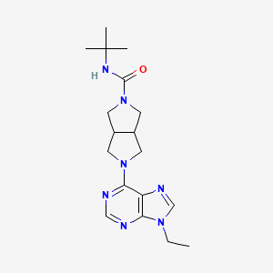 N-tert-butyl-5-(9-ethyl-9H-purin-6-yl)-octahydropyrrolo[3,4-c]pyrrole-2-carboxamide