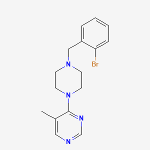 4-{4-[(2-Bromophenyl)methyl]piperazin-1-yl}-5-methylpyrimidine