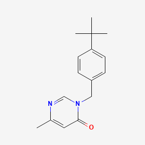 3-[(4-Tert-butylphenyl)methyl]-6-methyl-3,4-dihydropyrimidin-4-one