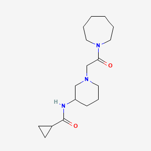 N-{1-[2-(azepan-1-yl)-2-oxoethyl]piperidin-3-yl}cyclopropanecarboxamide