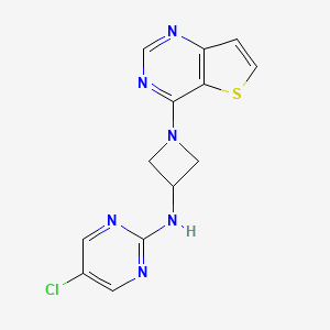 5-chloro-N-(1-{thieno[3,2-d]pyrimidin-4-yl}azetidin-3-yl)pyrimidin-2-amine