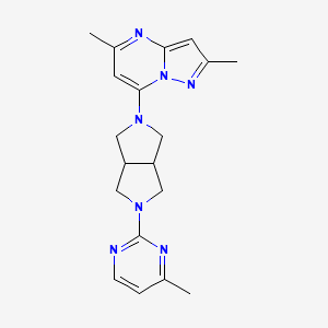 2-(5-{2,5-Dimethylpyrazolo[1,5-a]pyrimidin-7-yl}-octahydropyrrolo[3,4-c]pyrrol-2-yl)-4-methylpyrimidine