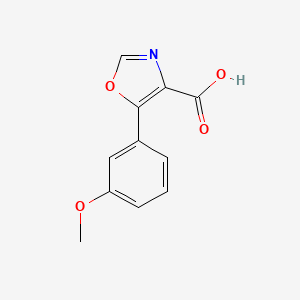molecular formula C11H9NO4 B1511651 5-(3-Methoxyphenyl)oxazole-4-carboxylic acid CAS No. 1083274-30-9