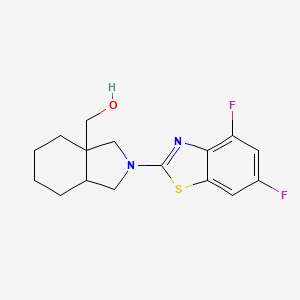 [2-(4,6-difluoro-1,3-benzothiazol-2-yl)-octahydro-1H-isoindol-3a-yl]methanol