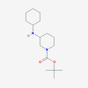 molecular formula C16H30N2O2 B1511653 1-Boc-3-cyclohexylamino-piperidine 