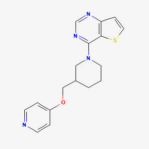 4-[(1-{Thieno[3,2-d]pyrimidin-4-yl}piperidin-3-yl)methoxy]pyridine