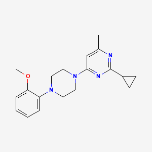 2-Cyclopropyl-4-[4-(2-methoxyphenyl)piperazin-1-yl]-6-methylpyrimidine