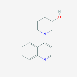 molecular formula C14H16N2O B15116553 1-(Quinolin-4-yl)piperidin-3-ol 