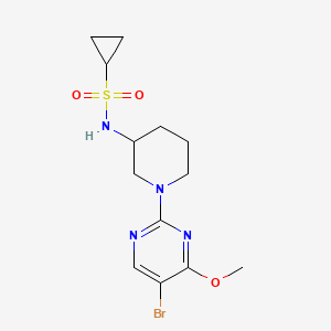 N-[1-(5-bromo-4-methoxypyrimidin-2-yl)piperidin-3-yl]cyclopropanesulfonamide