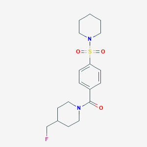 4-(Fluoromethyl)-1-[4-(piperidine-1-sulfonyl)benzoyl]piperidine