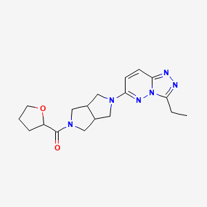 2-{3-Ethyl-[1,2,4]triazolo[4,3-b]pyridazin-6-yl}-5-(oxolane-2-carbonyl)-octahydropyrrolo[3,4-c]pyrrole