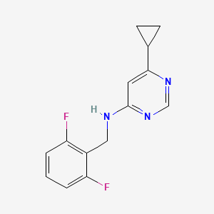 6-cyclopropyl-N-[(2,6-difluorophenyl)methyl]pyrimidin-4-amine