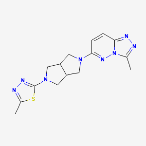 2-Methyl-5-(5-{3-methyl-[1,2,4]triazolo[4,3-b]pyridazin-6-yl}-octahydropyrrolo[3,4-c]pyrrol-2-yl)-1,3,4-thiadiazole