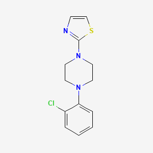 molecular formula C13H14ClN3S B15116625 1-(2-Chlorophenyl)-4-(1,3-thiazol-2-yl)piperazine 