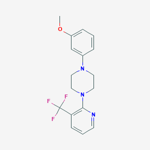 molecular formula C17H18F3N3O B15116646 1-(3-Methoxyphenyl)-4-[3-(trifluoromethyl)pyridin-2-yl]piperazine 