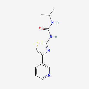 molecular formula C12H14N4OS B15116668 3-(Propan-2-yl)-1-[4-(pyridin-3-yl)-1,3-thiazol-2-yl]urea 