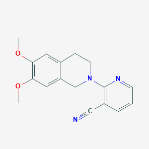 2-(6,7-Dimethoxy-1,2,3,4-tetrahydroisoquinolin-2-yl)pyridine-3-carbonitrile