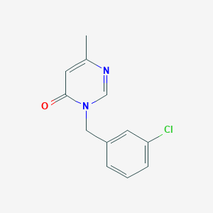 3-[(3-Chlorophenyl)methyl]-6-methyl-3,4-dihydropyrimidin-4-one