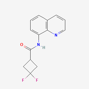 3,3-difluoro-N-(quinolin-8-yl)cyclobutane-1-carboxamide