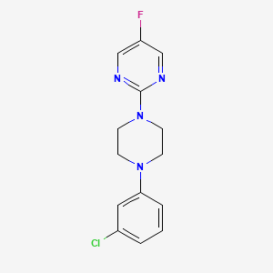 2-[4-(3-Chlorophenyl)piperazin-1-yl]-5-fluoropyrimidine