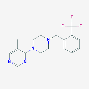 5-Methyl-4-(4-{[2-(trifluoromethyl)phenyl]methyl}piperazin-1-yl)pyrimidine