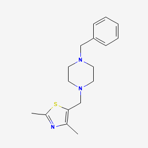 1-Benzyl-4-[(2,4-dimethyl-1,3-thiazol-5-yl)methyl]piperazine