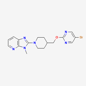 5-bromo-2-[(1-{3-methyl-3H-imidazo[4,5-b]pyridin-2-yl}piperidin-4-yl)methoxy]pyrimidine