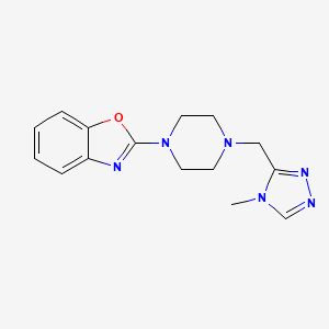 2-{4-[(4-methyl-4H-1,2,4-triazol-3-yl)methyl]piperazin-1-yl}-1,3-benzoxazole