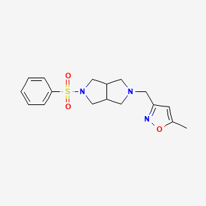 3-{[5-(Benzenesulfonyl)-octahydropyrrolo[3,4-c]pyrrol-2-yl]methyl}-5-methyl-1,2-oxazole