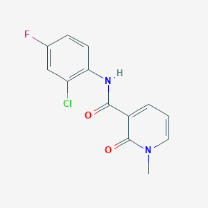 molecular formula C13H10ClFN2O2 B15116847 N-(2-chloro-4-fluorophenyl)-1-methyl-2-oxo-1,2-dihydropyridine-3-carboxamide 