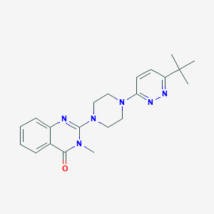 2-[4-(6-Tert-butylpyridazin-3-yl)piperazin-1-yl]-3-methyl-3,4-dihydroquinazolin-4-one