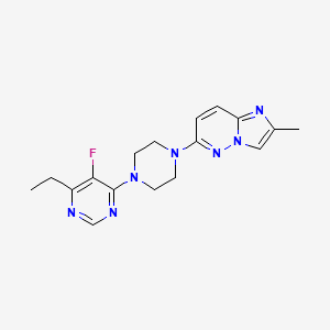 4-Ethyl-5-fluoro-6-(4-{2-methylimidazo[1,2-b]pyridazin-6-yl}piperazin-1-yl)pyrimidine