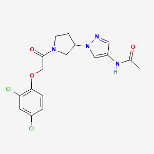 N-(1-{1-[2-(2,4-dichlorophenoxy)acetyl]pyrrolidin-3-yl}-1H-pyrazol-4-yl)acetamide