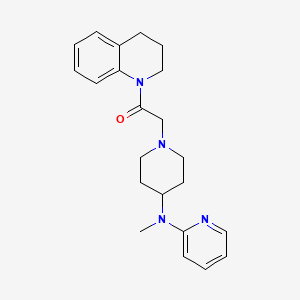 2-{4-[Methyl(pyridin-2-yl)amino]piperidin-1-yl}-1-(1,2,3,4-tetrahydroquinolin-1-yl)ethan-1-one