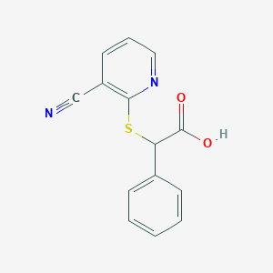 [(3-Cyanopyridin-2-yl)sulfanyl](phenyl)acetic acid