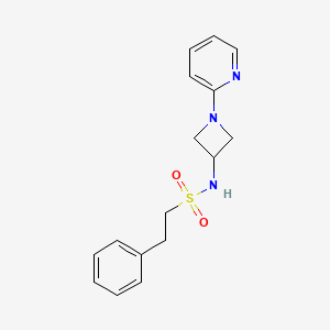 2-phenyl-N-[1-(pyridin-2-yl)azetidin-3-yl]ethane-1-sulfonamide