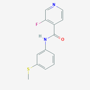 molecular formula C13H11FN2OS B15116955 3-fluoro-N-[3-(methylsulfanyl)phenyl]pyridine-4-carboxamide 