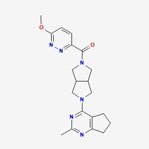 3-methoxy-6-(5-{2-methyl-5H,6H,7H-cyclopenta[d]pyrimidin-4-yl}-octahydropyrrolo[3,4-c]pyrrole-2-carbonyl)pyridazine