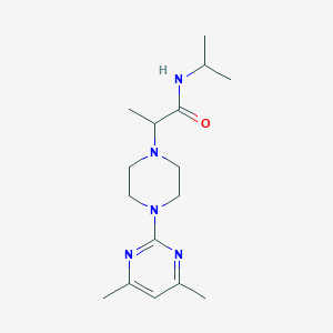 2-[4-(4,6-dimethylpyrimidin-2-yl)piperazin-1-yl]-N-(propan-2-yl)propanamide