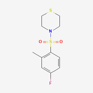 4-(4-Fluoro-2-methylbenzenesulfonyl)thiomorpholine