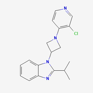 1-[1-(3-chloropyridin-4-yl)azetidin-3-yl]-2-(propan-2-yl)-1H-1,3-benzodiazole