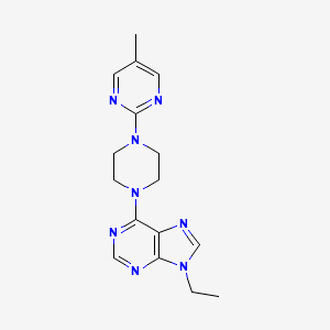 9-ethyl-6-[4-(5-methylpyrimidin-2-yl)piperazin-1-yl]-9H-purine