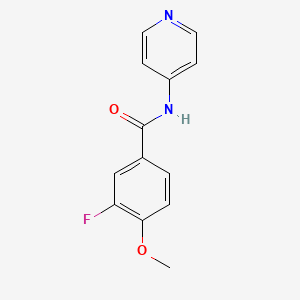 3-fluoro-4-methoxy-N-(pyridin-4-yl)benzamide