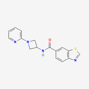 N-[1-(pyridin-2-yl)azetidin-3-yl]-1,3-benzothiazole-6-carboxamide