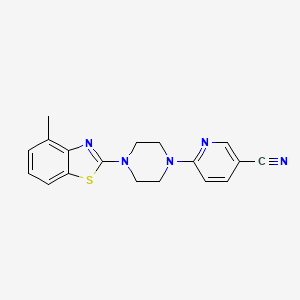 6-[4-(4-Methyl-1,3-benzothiazol-2-yl)piperazin-1-yl]pyridine-3-carbonitrile