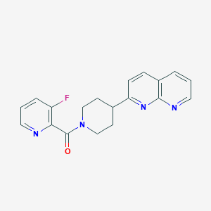 2-[1-(3-Fluoropyridine-2-carbonyl)piperidin-4-yl]-1,8-naphthyridine