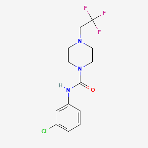 N-(3-chlorophenyl)-4-(2,2,2-trifluoroethyl)piperazine-1-carboxamide